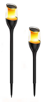 Solarleuchte Fackel LED IP65 | Winterfeste Solarleuchte 2er-Pack