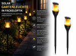 Solarleuchte Fackel LED IP65 | Winterfeste Solarleuchte 2er-Pack