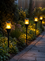 Solarleuchte Fackel LED IP65 | Winterfeste Solarleuchte 2er-Pack