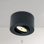 Aufbaustrahler schwarz matt rund 50mm IP20 inkl. LED-Modul