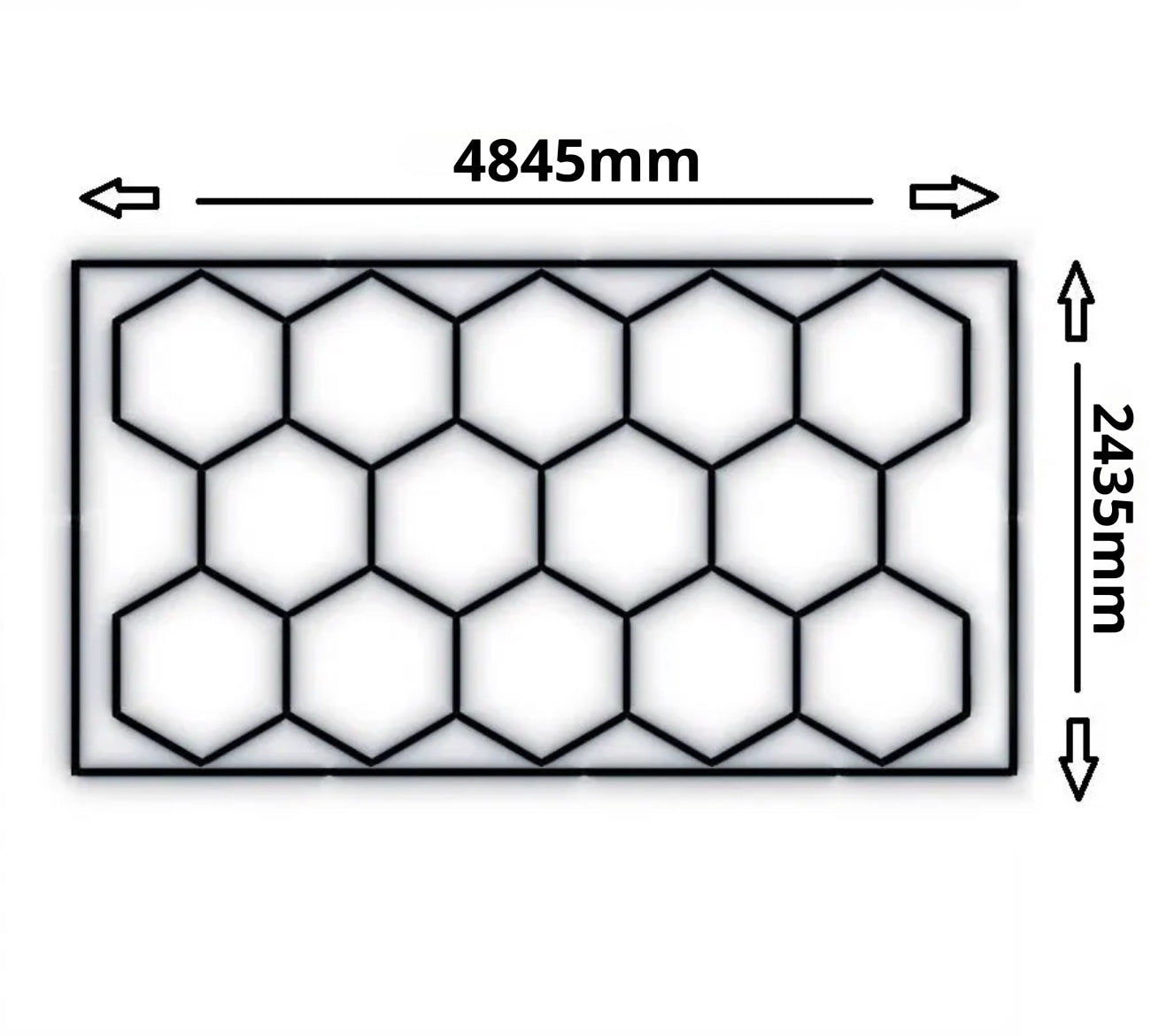 Hexagon LED Set Bemessung