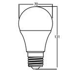 Maßzeichnung Braytron E27 LED A70