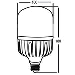 Maßzeichnung Braytron E27 LED T100