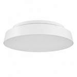 Weiße LED Deckenleuchte 40W mit Hintergrundbeleuchtung, Ø 38 cm, auf weißem Hintergrund