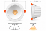 LED Einbauspot 25–35W 5CCT weiß – LEDsClaire Produktbild 8
