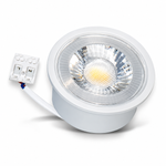 LED Flat Modul 7W 230V – Gesamtansicht mit klarer Linse und Anschlussklemme