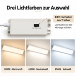 CCT-Schalter am Treiber des LED Panels 36W mit 3000K, 4200K und 6500K