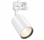 LED 3-Phasen Schienenstrahler weiß 30W Produktfoto schräg