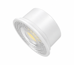 Mundotec LED Flat Modul 5W – Detailansicht der klaren Linse und des weißen Gehäuses