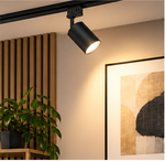 Schwarzer LED Schienenstrahler Anwendungsbeispiel