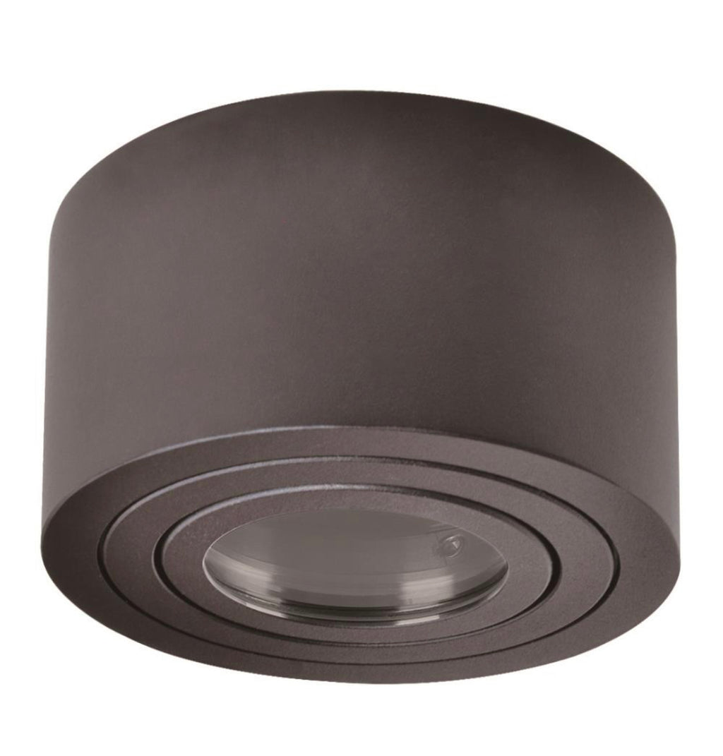 Aufbaustrahler schwarz matt rund 50mm IP44 inkl. LED-Modul