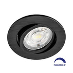 LED Einbauspot 7 Watt rund schwenkbar schwarz/weiß dimmbar IP20 Lichtfarbe einstellbar (3in1)