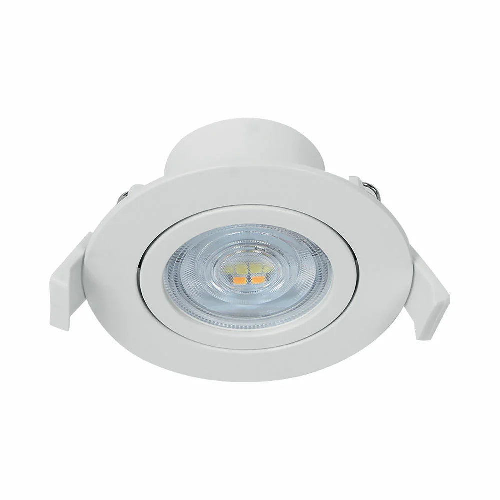 LED Einbauspot 7 Watt rund schwenkbar schwarz/weiß dimmbar IP20 Lichtfarbe einstellbar (3in1)