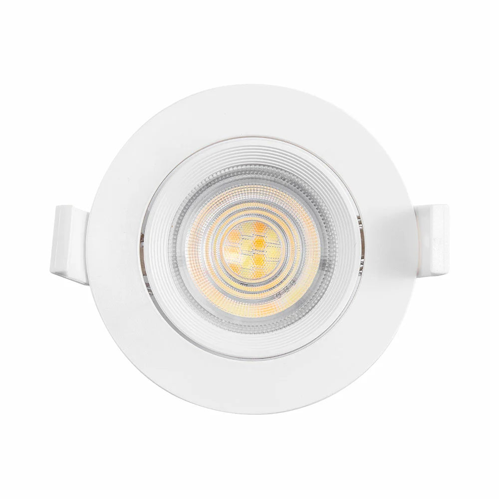 LED Einbauspot 7 Watt rund schwenkbar schwarz/weiß dimmbar IP20 Lichtfarbe einstellbar (3in1)