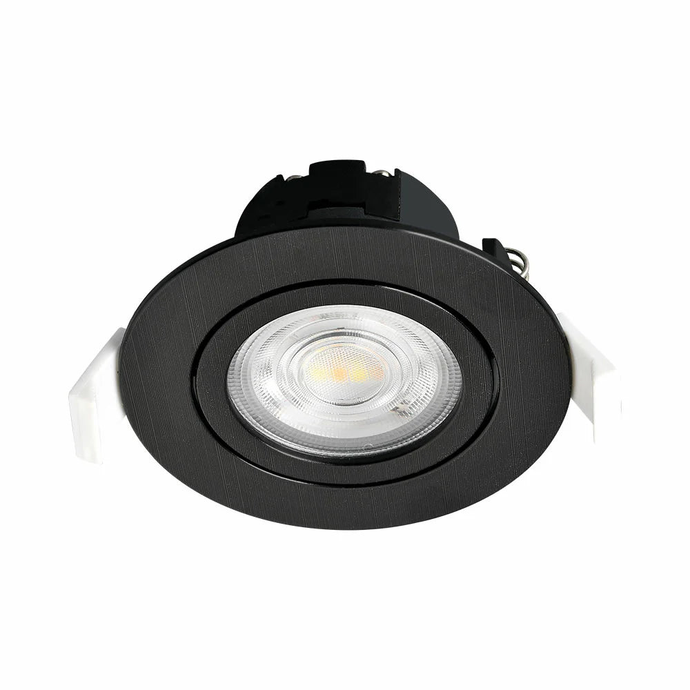 LED Einbauspot 7 Watt // rund //schwenkbar // schwarz/weiß //dimmbar // IP20 // Lichtfarbe einstellbar (3in1)