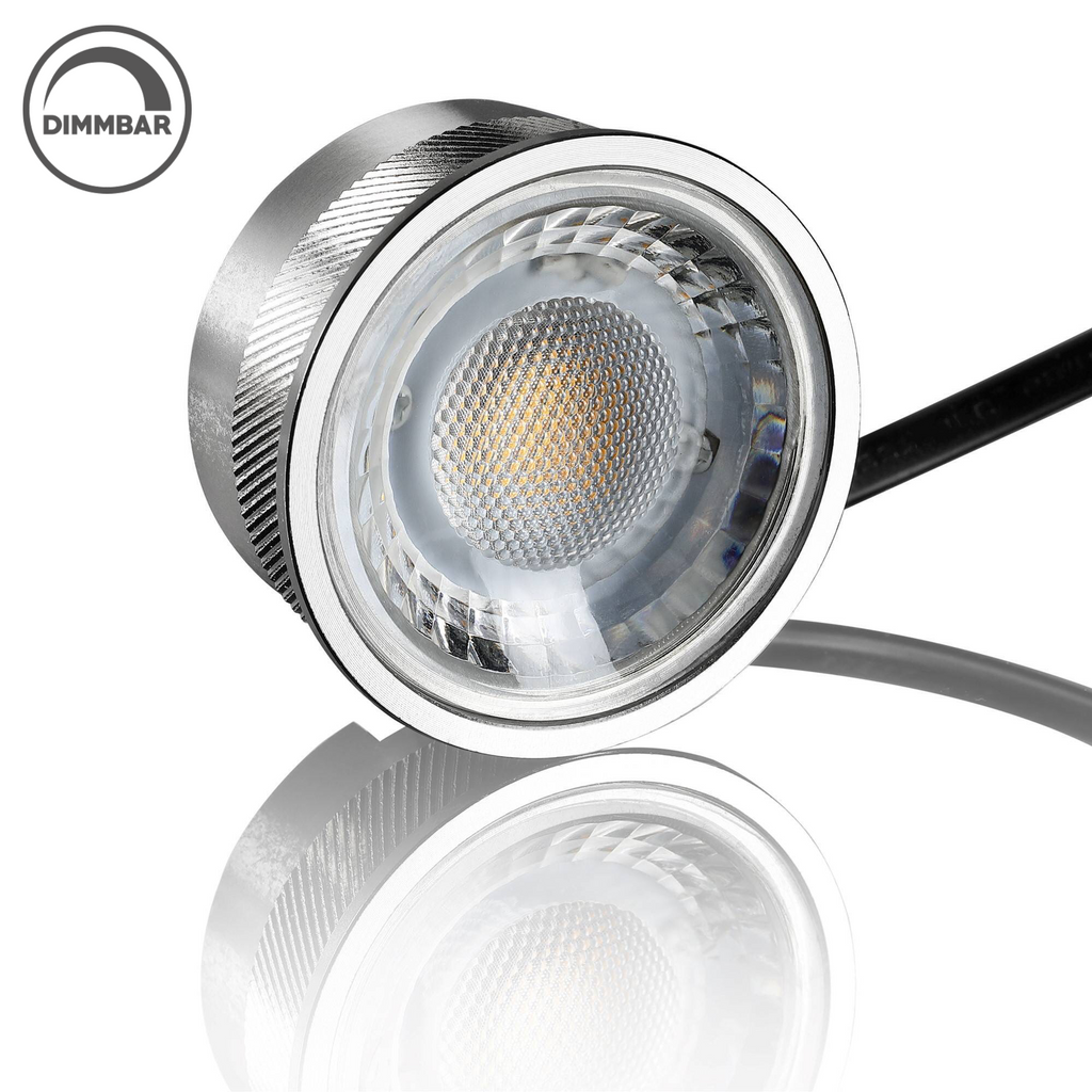LED - Modul 5W 230V Dimmbar Aluminium / Linse Klar (geeignet für Einbaustrahler)